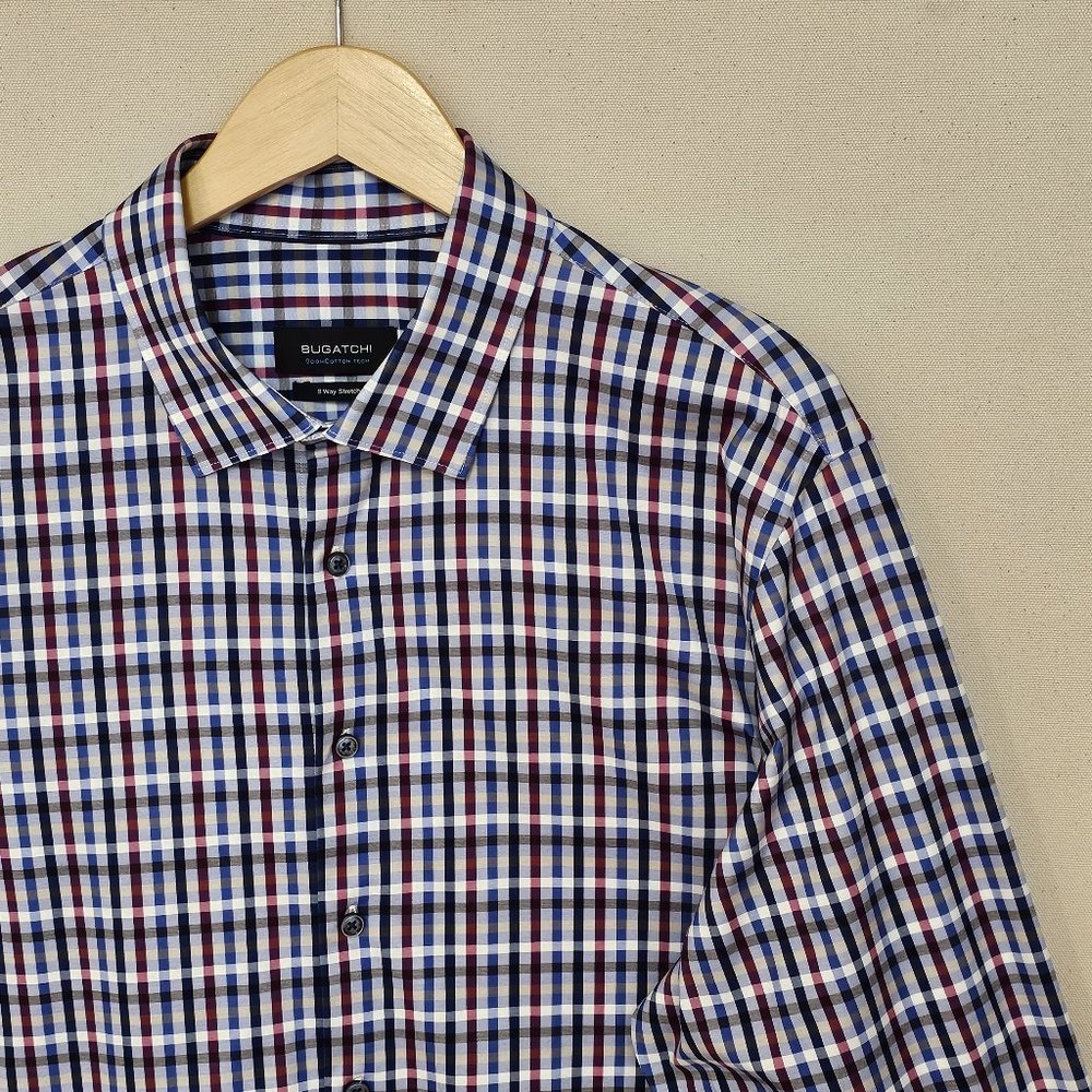 Bugatchi 8 Way Stretch Button Down XL